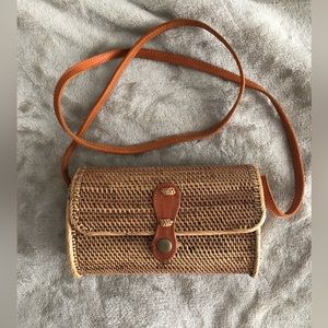 Rattan Crossbody Bag